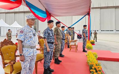 THE FIRST RETURNING FLIGHT OF THE MALAYSIAN BATTALION (MALBATT) 850-12 CONTINGENT FOR THE UNITED NATIONS INTERIM FORCE IN LEBANON (UNIFIL) PEACEKEEPING MISSION ARRIVES SAFELY AT SUBANG AIRBASE, MALAYSIA