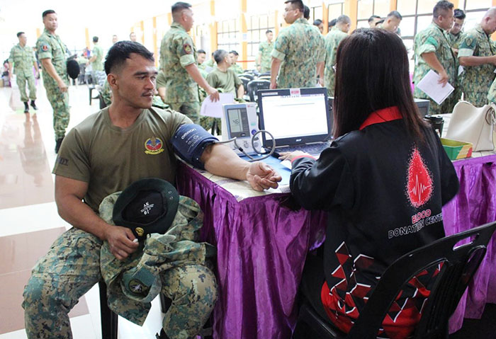 BLOOD DONATION CAMPAIGN AT BERAKAS GARRISON  IN CONJUNCTION WITH THE ROYAL BRUNEI ARMED FORCES 63RD ANNIVERSARY