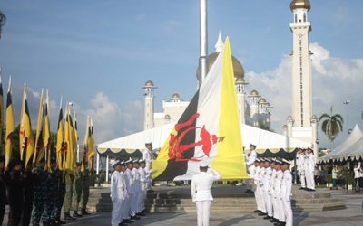 NATIONAL FLAG HOISTING CEREMONY TO MARK BRUNEI DARUSSALAM 41ST NATIONAL DAY