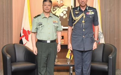ACTING COMMANDER OF THE ROYAL BRUNEI ARMED FORCES RECEIVES A COURTESY CALL FROM THE POLITICAL COMMISSAR OF MILITARY MANAGEMENT COLLEGE THE NATIONAL DEFENSE UNIVERSITY (NDU), PEOPLE’S LIBERATION ARMY (PLA), PEOPLE’S REPUBLIC OF CHINA