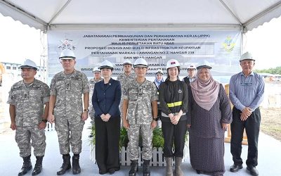 FOUNDATION LAYING CEREMONY FOR THE AIR DEFENCE CAPABILITY INFRASTRUCTURE, NO.2 WING, HEADQUARTERS, HANGAR 238 AND MRAD HANGAR