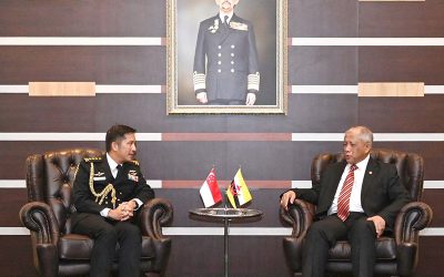 MINISTER AT THE PRIME MINISTER’S OFFICE AND MINISTER OF DEFENCE II RECEIVES COURTESY CALL FROM THE CHIEF OF DEFENCE FORCE OF THE SINGAPORE ARMED FORCES