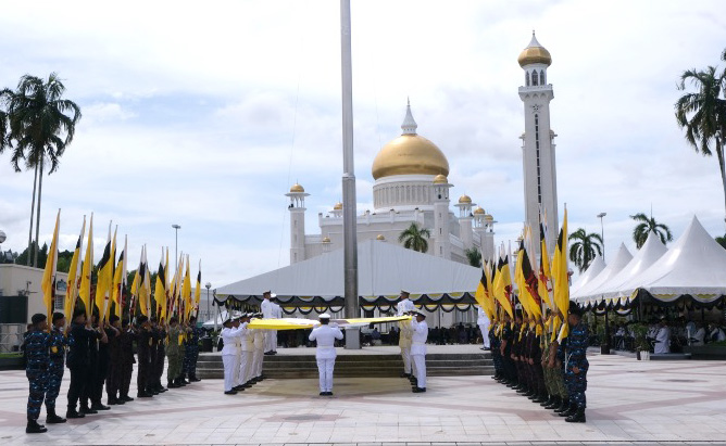FLAG LOWERING CEREMONY IN CONJUNCTION WITH BRUNEI DARUSSALAM’S 41st NATIONAL DAY