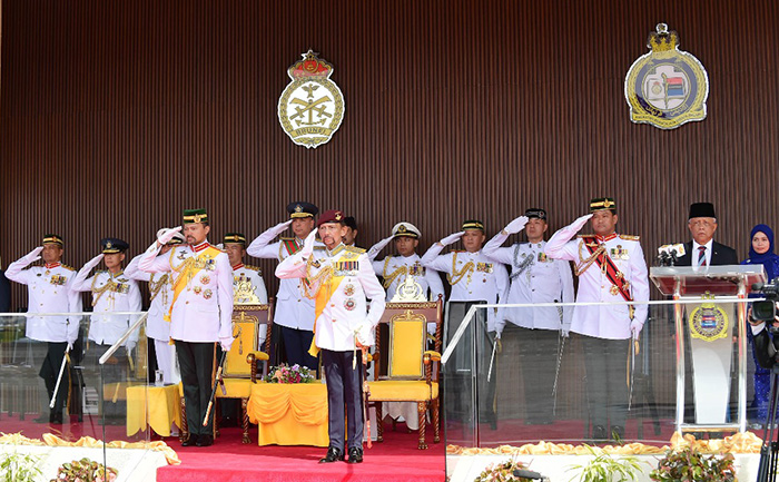 HIS MAJESTY THE SULTAN AND YANG DI-PERTUAN OF BRUNEI DARUSSALAM GRACED THE SOVEREIGN’S PARADE FOR THE 23RD INTAKE OF OFFICER CADETS, THE ROYAL BRUNEI ARMED FORCES’ OFFICER CADET SCHOOL