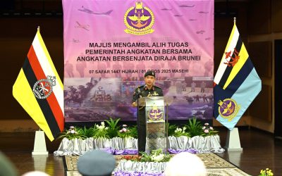 TAKEOVER CEREMONY FOR THE NEWLY APPOINTED JOINT FORCE COMMANDER, ROYAL BRUNEI ARMED FORCES