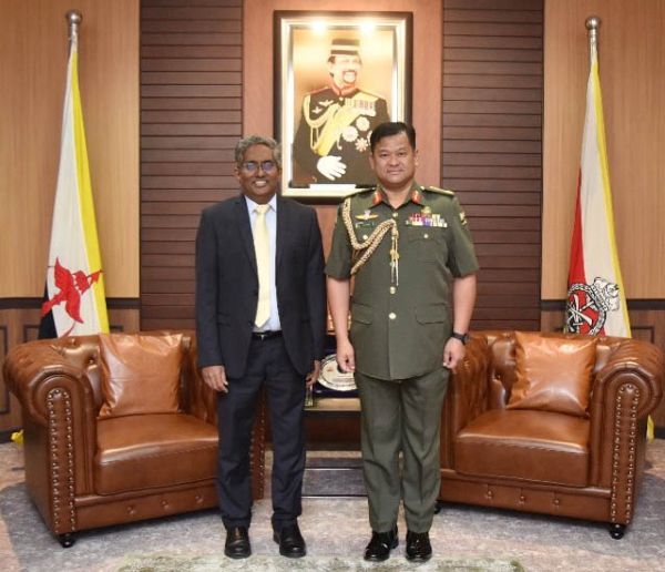 RBAF COMMANDER RECEIVES COURTESY CALL FROM THE HIGH COMMISSIONER OF THE REBUBLIC OF INDIA TO BRUNEI DARUSSALAM
