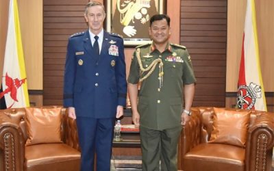 RBAF COMMANDER RECEIVES COURTESY CALL FROM THE COMMANDER OF THE PACIFIC AIR FORCES AND AIR COMPONENT COMMANDER, INDO-PACIFIC COMMAND OF THE UNITED STATES OF AMERICA