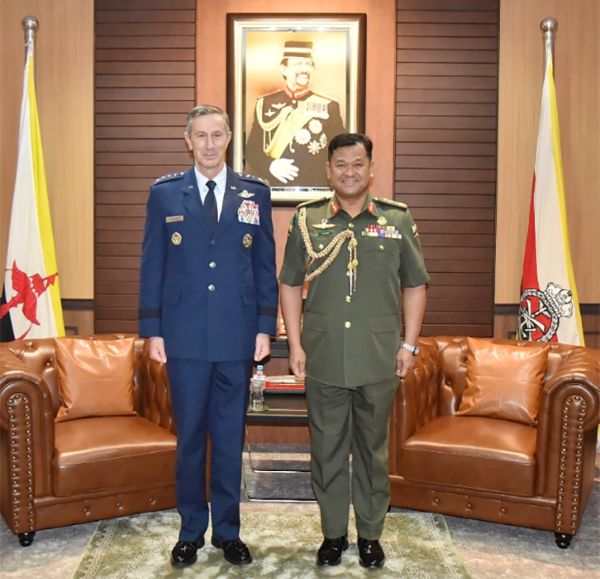 RBAF COMMANDER RECEIVES COURTESY CALL FROM THE COMMANDER OF THE PACIFIC AIR FORCES AND AIR COMPONENT COMMANDER, INDO-PACIFIC COMMAND OF THE UNITED STATES OF AMERICA