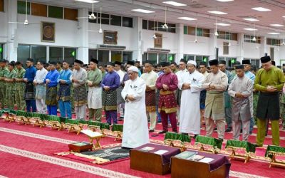 MINISTRY OF DEFENCE HOLDS A DOA KESYUKURAN CEREMONY IN CONJUNCTION WITH HIS ROYAL HIGHNESS THE CROWN PRINCE 52nd BIRTHDAY CELEBRATION