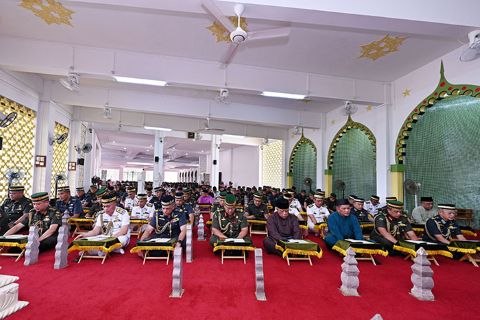 MINISTRY OF DEFENCE HELD A RECITATION OF SURAH YASSIN AND TAHLIL FUNCTION AT THE ROYAL MAUSOLEUM