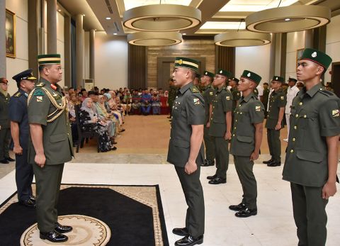 APPOINTMENT CEREMONY OF OFFICER CADETS OF INTAKE 25, OFFICER CADET SCHOOL, DEFENCE ACADEMY ROYAL BRUNEI ARMED FORCES