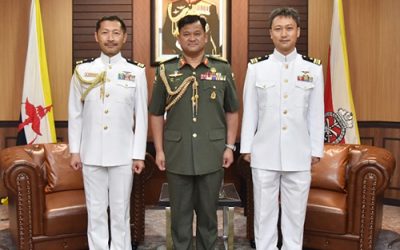 COURTESY CALL FROM DEFENCE ATTACHÉ OF JAPAN TO BRUNEI DARUSSALAM TO THE COMMANDER OF THE ROYAL BRUNEI ARMED FORCES
